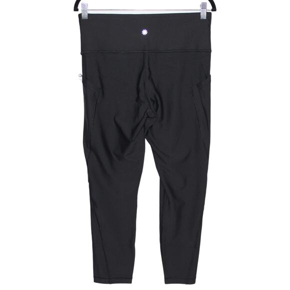 Athleta Interval Stash High Rise Perforated 7/8 Legging Black Size Large NWT - Picture 5 of 12